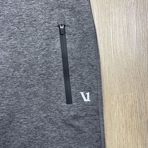 Vuori Jogger Pants Mens Medium Gray Sunday Performance Zip Pocket Stretch - Picture 2 of 12
